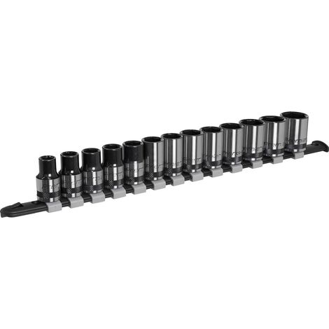 Sealey Premier Black Socket Set 1/2""Sq Drive 13pc AK7994