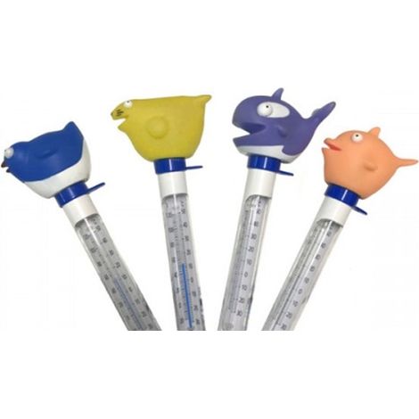 TRADE SHOP - Termometro Per Piscina Vasca Bambini Animaletto Galleggiante Con Cordino 21cm 016989 - (1/5)