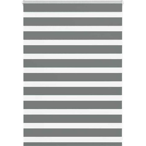 4014106 Store zèbre gris foncé largeur du tissu 100,9 cm polyester (1/5)