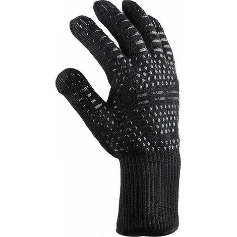 Gants de Barbecue Gants de Four Gants ignifuges résistants à la Chaleur 500°C Résistant à la Chaleur pour la Cuisson Barbecue Cuisson Soudage (1/5)