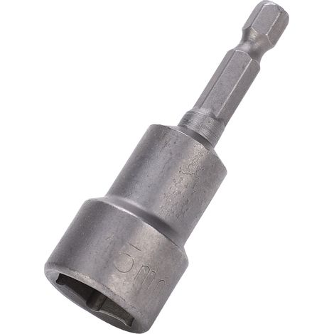 Lot de 5 douilles magnétiques en acier chrome vanadium, embouts de tournevis magnétiques puissants de 65 mm x 1/4 x 15 mm. (1/5)