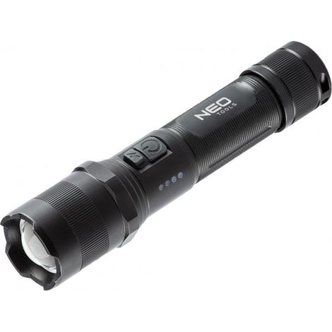 Torcia ricaricabile tramite USB da 1000 lm con LED Osram P9 (1/5)