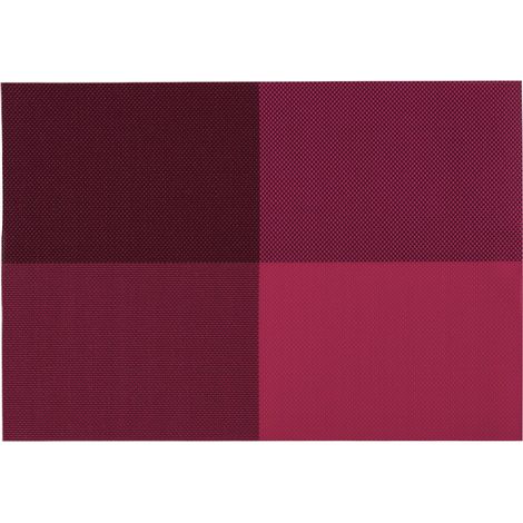 Premier Housewares Pink PVC Grid Design Placemats - Set of 4 (1/2)