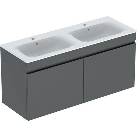 Geberit Renova Plan ensemble double lavabo double avec meuble