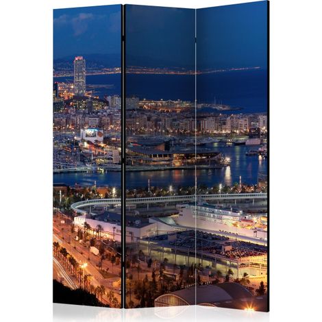 Paravent 3 Volets "Illuminated Barcelona" 135x172cm (1/2)