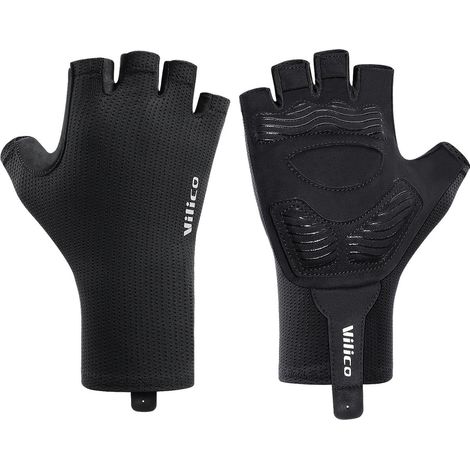 Gants demi-doigts - Taille S - Conviennent pour une longueur de paume de 17 cm et une largeur de paume de 8,2 cm - Idéaux pour le cyclisme, les sports quotidiens, etc. - Gants de fitness - Antidérapan (1/5)