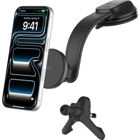 15W Qi2 Wireless In-Car Charger w Vent (1/2)