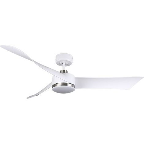 Ventilador dc tempel 26w blanco/niquel 3 aspas 132d 6vel. 3000k, 4000k, 6500k 2950lm  c/remoto, memoria y temporizador (1/4)