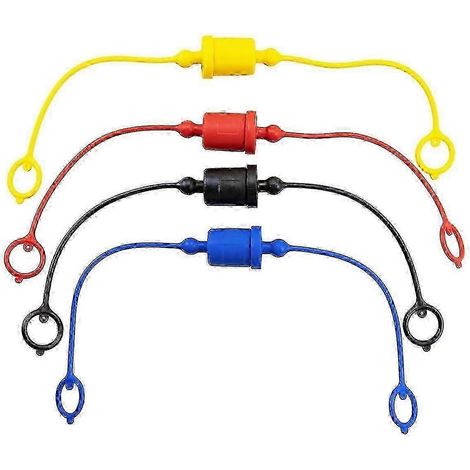 jeux de capuchons anti-poussière mâles et femelles pour raccords rapides hydrauliques, capuchons/bouchons anti-poussière en caoutchouc (-A 1/2 po) (1/5)