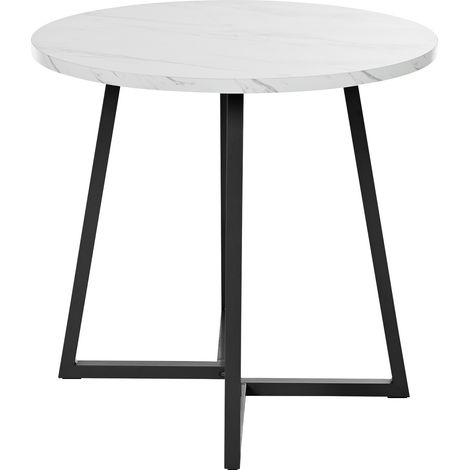 Conjunto de Mesa y Sillas con 1 Mesa Redonda y 4 Sillas, para Cocina y Comedor, MDF, Multicolor (1/5)