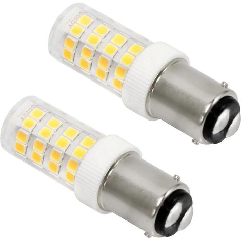 Filiyano-Ampoule LED 5 W pour machine à coudre, culot B15d, 12-24 V, 300 lm, blanc chaud 3000 K, non dimmable, pour hotte aspirante, machine à coudre (1/5)