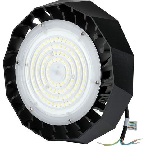 Campana Industriale LED Chip Samsung 100W 120LM/W UFO con Driver Samsung Colore Nero 90° 4000K IP65 Dimmerabile sku 583 (1/5)