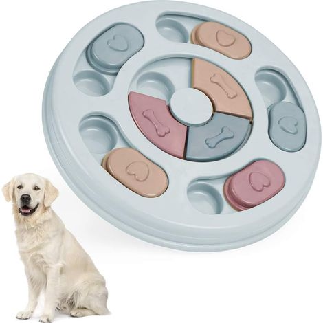 Jouet Chien Interactif,Jouets éducatifs pour Chien,Jouets pour Chiens à Alimentation Lente,éducatifs Jouets pour Animaux de Compagnie pour Chats et Chiens(Bleu)-Fei Yu (1/5)