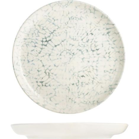 H&H-Set 12 Piatti frutta, linea Giove, 20 cm, in stoneware, lavabili in lavastoviglie