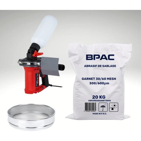 PACK BLSTR Sander + tamis + 20 Kg Garnet 30/60 Mesh - BPAC (1/5)