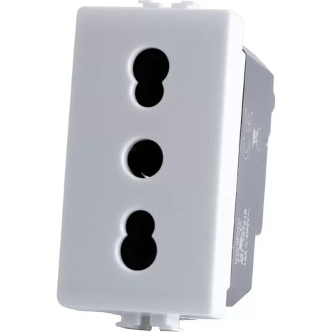 Frutti compatibili Bticino Matix comandi interruttori pulsanti prese schuko T18 Presa bivalente
