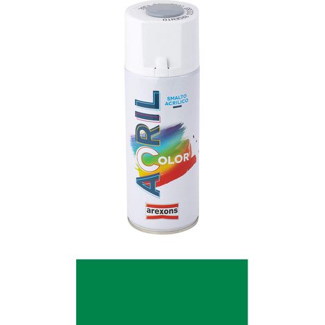 Smalto Spray Acricolor Vernice Acrilica per Metallo Legno Muro Interno Esterno - Colore: Verde Menta (1/5)