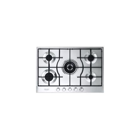 De Longhi SLF 575 LX Linea Slim-Lite Piano cottura a Gas 5 Fuochi Bruciatore Tripla Corona 75 cm Acciaio Inox (1/5)