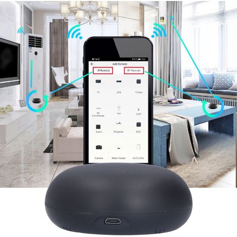 5V Infrarot-Funkfernbedienung, kompatibel mit Mobiltelefonen und Sprachsteuerung, intelligente WiFi RF433-Fernbedienung (1/5)