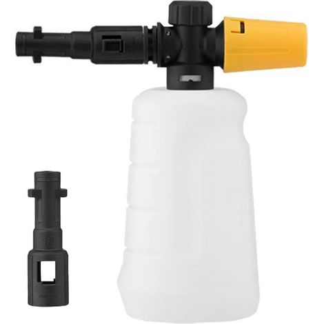Lance à Mousse à Neige, Réglable Canon a Mousse pour nettoyeur haute pression Karcher, de Savon Bouteille de Lance en Mousse Lavage de Voitures (1/4)