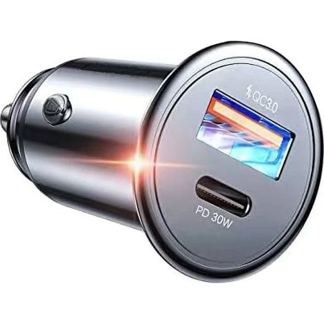 Chargeur de voiture USB 48 W à charge rapide PD3.0 QC3.0, compatible avec iPhone 13, 12, 11 Pro Max, XS et Samsung S22 (1/5)