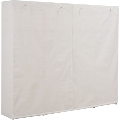 Maison Exclusive - Armadio Bianco 200x40x170 cm in Tessuto