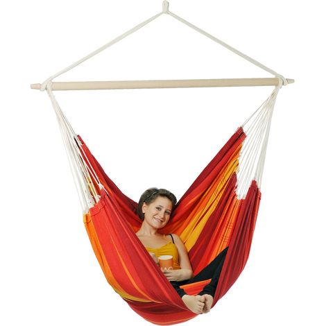 Chaise-hamac Brasil Gigante charge 160 kg 200 x 140 cm Lave (1/5)