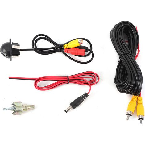 Caméra CCD couleur Ultra claire 170 ° pour voiture, étanche, 8led, lumière 20mm/0,8 pouces, caméra de recul pour perceuse (1/5)