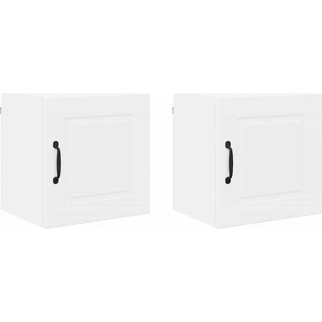 Meuble mural de cuisine,Armoire de cuisine avec porte 2 pcs Blanc 40 x 31 x 40 cm CFW91910 (1/5)