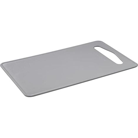 Fackelmann Tagliere in plastica ecologica grigio chiaro 24cm, linea Ecolution