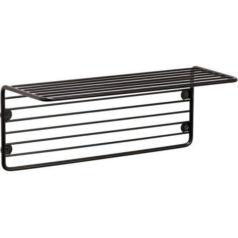 Étagère Murale Porte Revues/Livres Métal Noir (1/2)