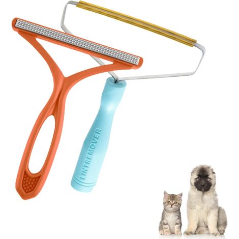 Los cepillos y rastrillos para pelo de mascotas se utilizan para eliminar el pelo de las mascotas y son adecuados para alfombras, cestas para mascotas, muebles, etc. (1/5)