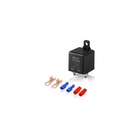 Relais 12V 200A 4 Pin avec 2 Pin Empreinte + 2 Terminal, Coupleur Separateur Batterie pour Car Truck Motor Automotive Boat Car Starter Heavy Duty de Split Charge ZL180 (1/4)