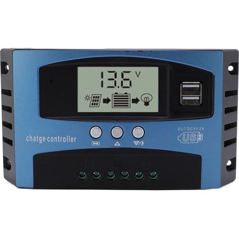 Régulateur solaire MPPT Toivize 100A 12V/24V Double USB (1/5)