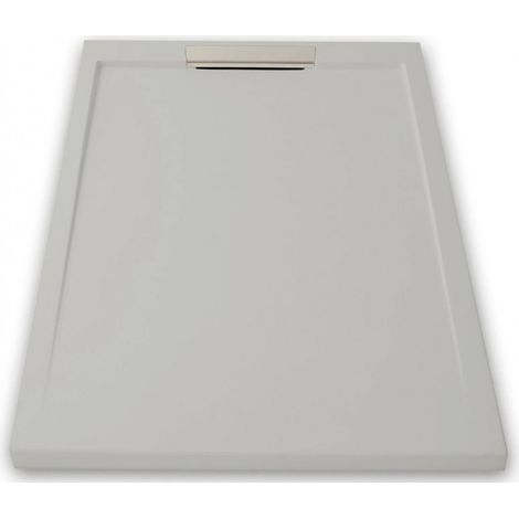 Receveur de douche extra plat NEO INOX Gris poussière Ral 7037 80X100 (1/5)