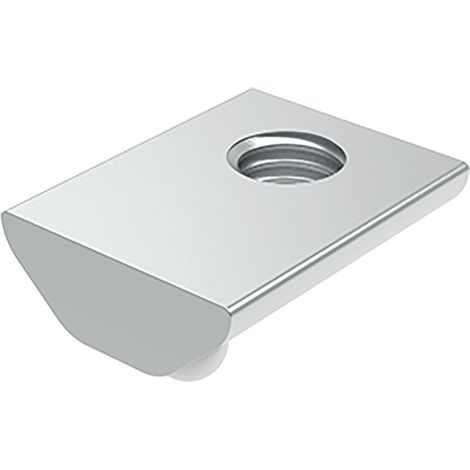 Fath Nutensteine M6 passend zu Item System Profilschiene Nut 8 - Nutenstein mit Federkugel, Stahl verzinkt - 10 Stück (1/4)