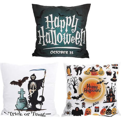 3er-Set Kissenbezüge für Halloween-Dekoration