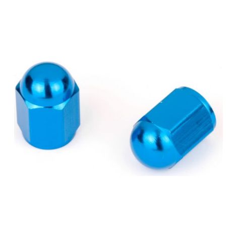 Capuchon de Valve Hexagonal Bleu Vendu par paire