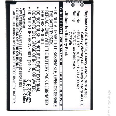 NX - Batterie téléphone, smartphone, GSM pour Samsung 3.7V 2100mAh - EB-L1H7LLAEB-L1H7L
