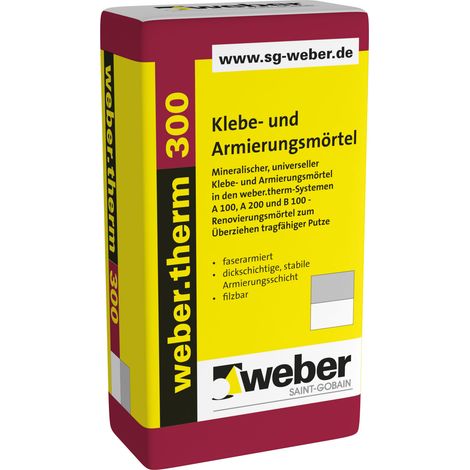 weber.therm 300 Klebe- und Armierungsmörtel grau 30 kg (1/5)