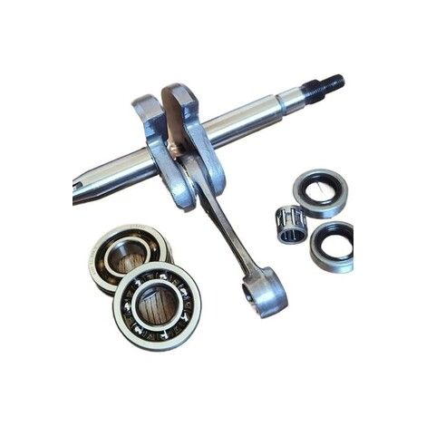 Vilebrequin compatible Stihl TS410 et TS420 – Réf 4238 030 0400 – Pour coupeuse – Avec joints SPI et roulements