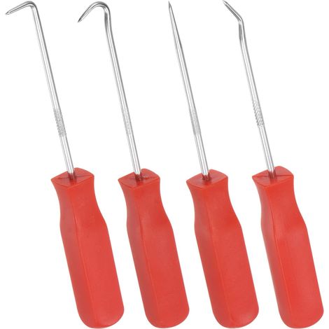 14-teiliges Hakenset – Gehärteter Stahl – Dichtungs- und Rohrdemontage – Kfz- und Industriemechanik – 14,5 cm