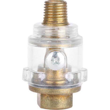 ZJchao Huileur d'Outil Pneumatique, Outil de Lubrification 1/4 Pouces BSP en Ligne, Lubrificateur d'huile pour Pneumatique, Tuyau de Compresseur, Lubrification Automatique pour la Compression de. (1/5)