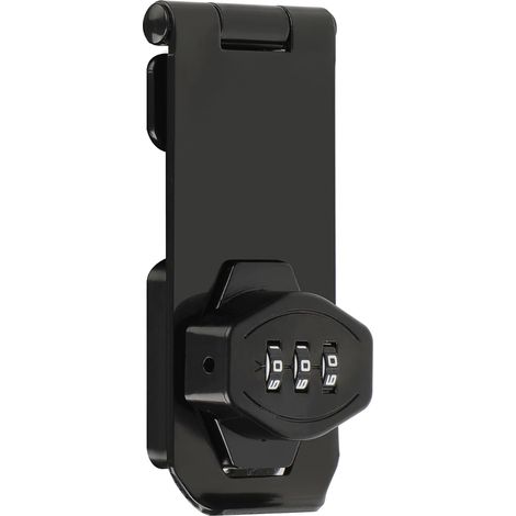 Serrure de porte à combinaison avec code, verrou de sécurité à pêne rotatif pour portail en bois et jardin