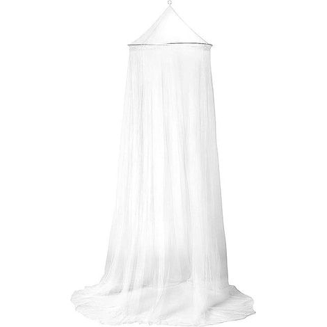 Moustiquaire de lit Grande Moustiquaire Ciel Suspendue Filet pour Lit de Bébé Enfant Hamac 230×60×850 Blanc