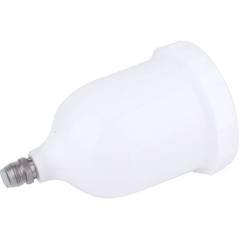 Godet de pistolet à peinture 600ml, godet gravitaire en plastique pour pistolet D-evilbiss GTI / T-EKNA Pro Pri FLG, réservoir de peinture avec bouchon, accessoire de pulvérisation haute capacité, com (1/4)