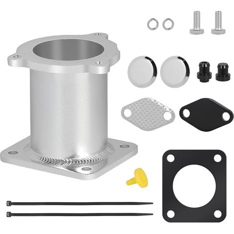 Kit Suppression Vanne EGR Tdi, Tuyau de Rechange pour Valve EGR Aluminium Compatible avec E87/E90/E92/E93/E97/E60/E61/E65/E66, X3 X5 X6 (1/5)