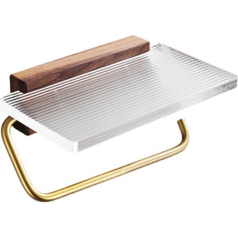Porte-papier toilette à ventouse, fixation murale sans perçage, pour salle de bain, toilettes et cuisine. (1/5)