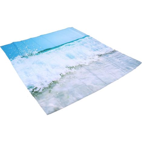 Polyester Fabric Shower Curtain, 180x200 cm, Waterproof (1/5)