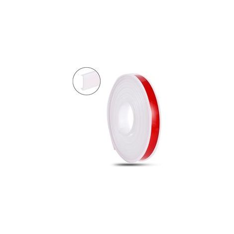 Bande de Chant en Forme de U, Protection de Bord de Meubles , Garniture de Bord Adhésif pour Étiquetage, Portes de Voiture, Coins de Table, Contreplaqué(5 m x 18 mm, Blanc) (1/5)